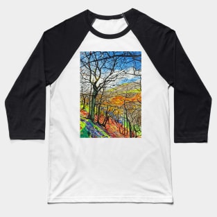 Autumn Fire Baseball T-Shirt